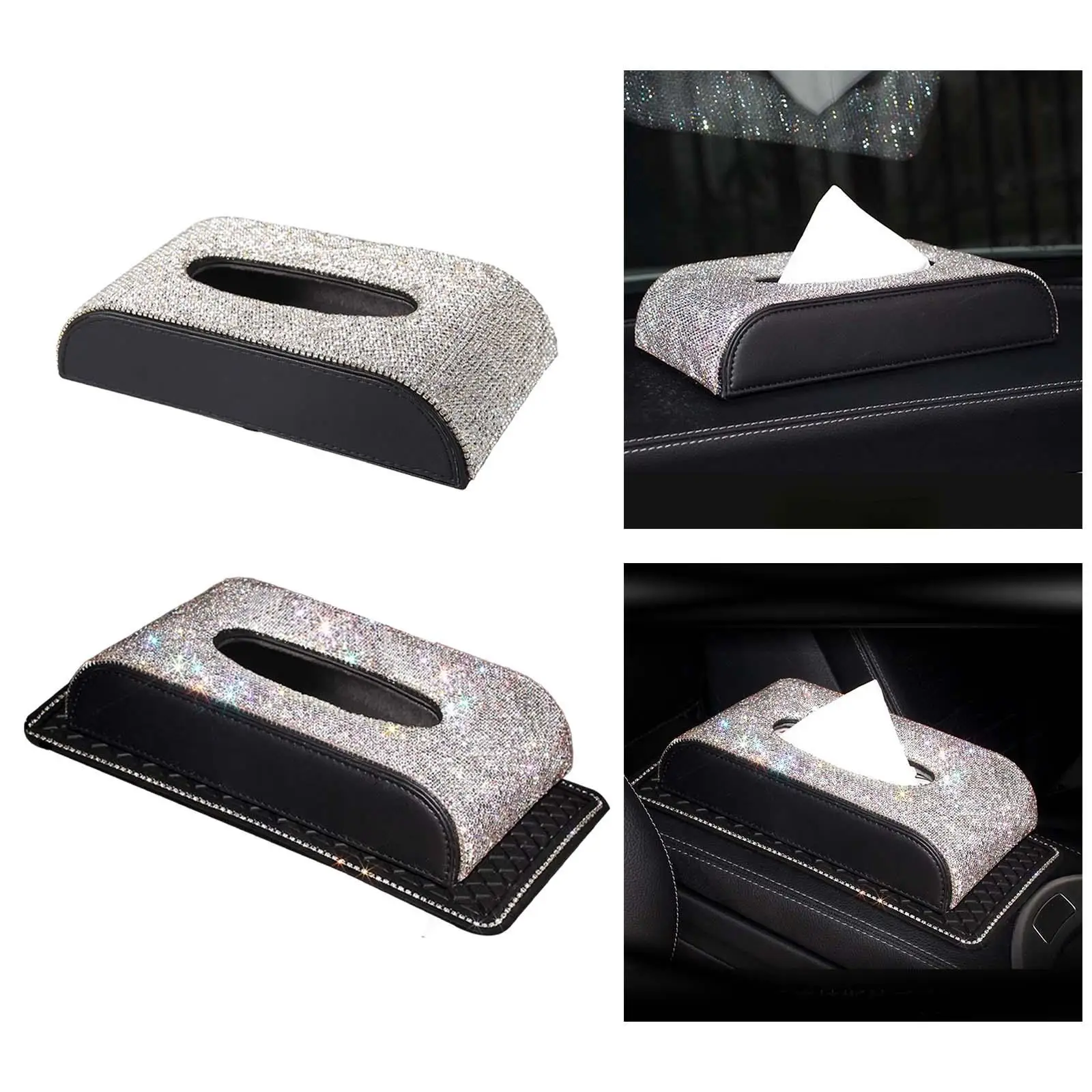 Tissue Box Bling Napkins Container for Tissues Napkins Night Stand Desk Tissue Box Bling Napkins Container for Tissues Napkins Night Stand Desk