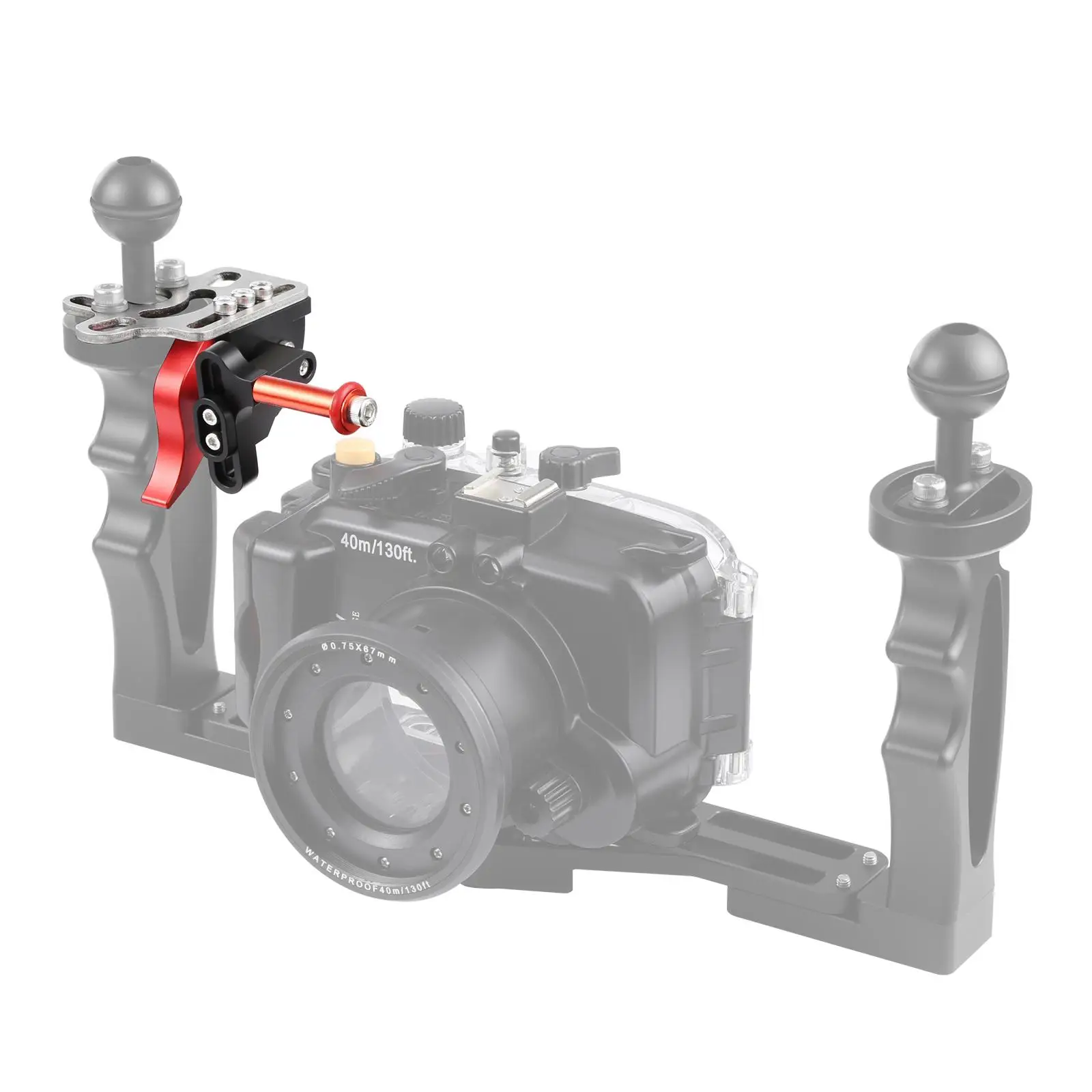 PULUZ Shutter Release Trigger Extension Adapter Lever Mount for Underwater Arm System Shutter Extension Mount