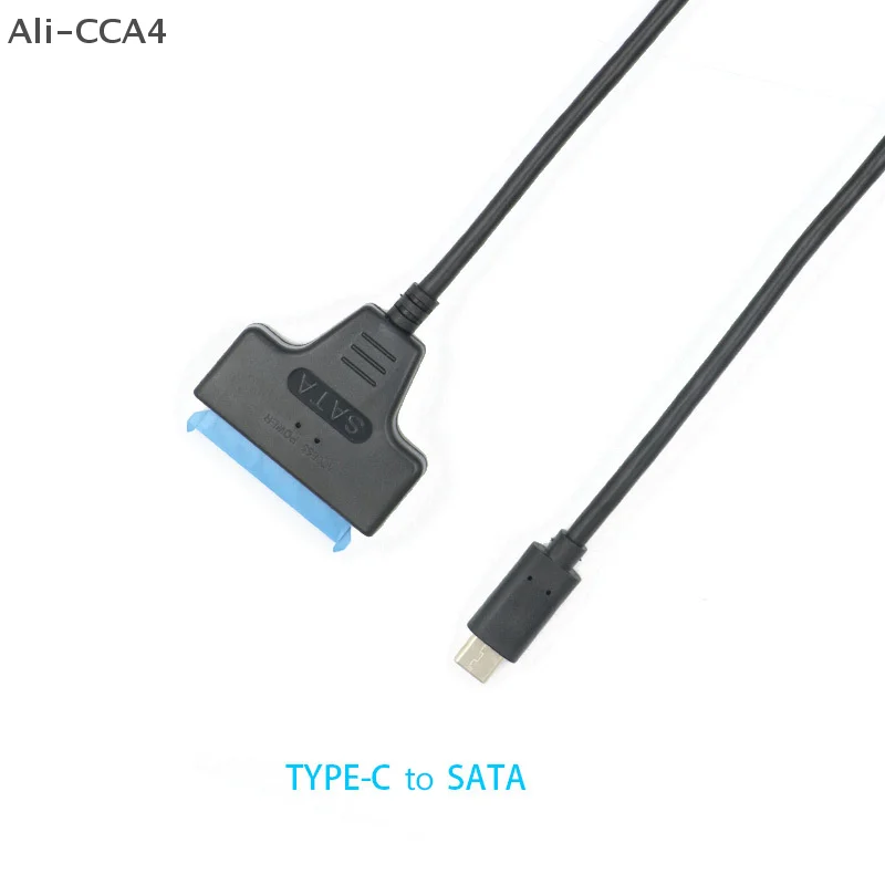 CCA4-SATA To USB 3.0/Type-C/2 In 1 Type-C Cable Up To 6 Gbps For 2.5 Inch External HDD SSD Hard Drive SATA 3 22 Pin Adapter