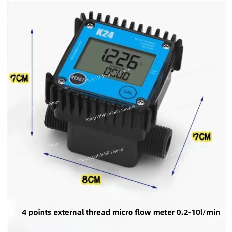 G1 G1/2 Digital Display Gear Flow Meter Micro Flow Gauge For Diesel Hydraulic Soy Oil Water 0.2-10L/min 100LPM