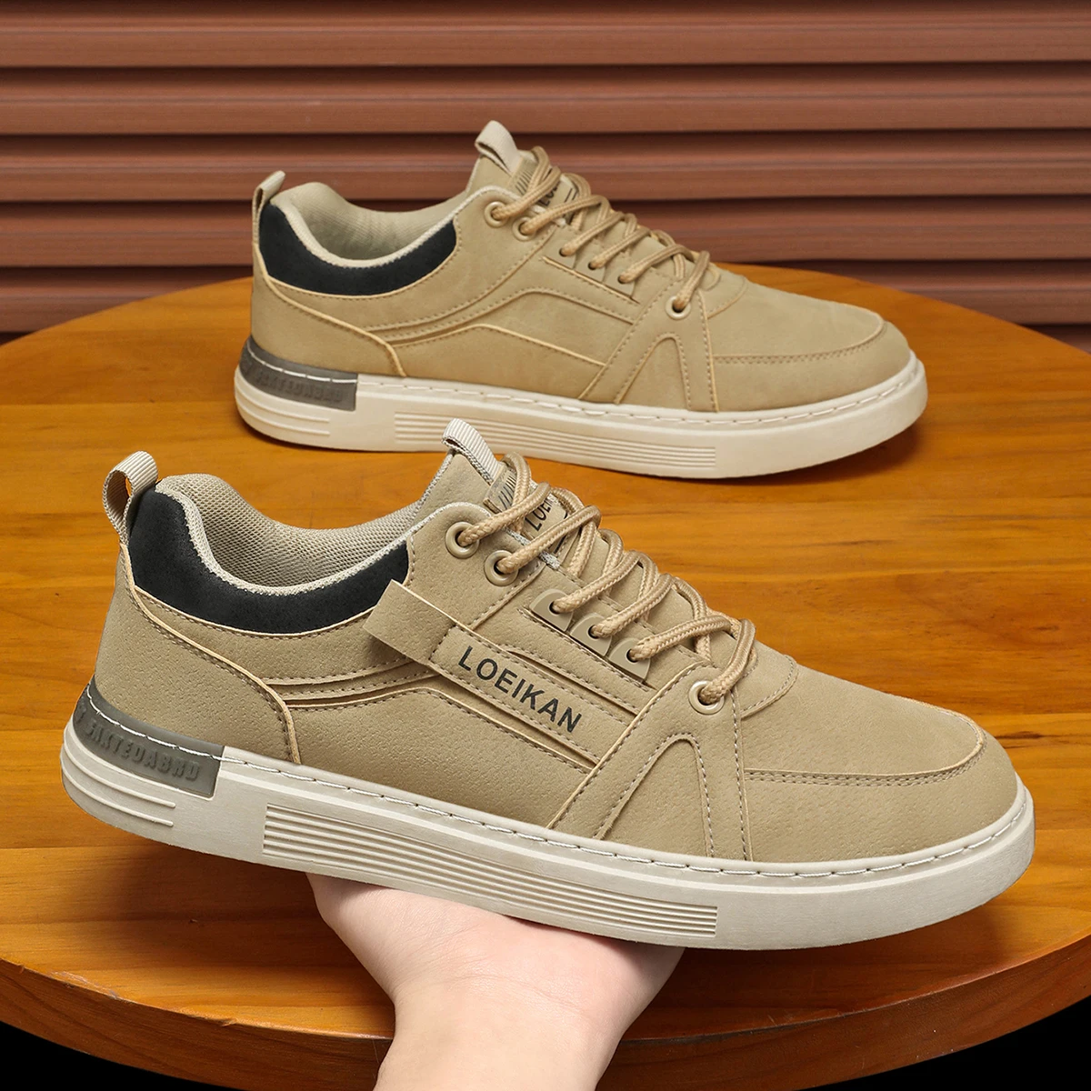 Men Casual Shoe Suede Shoes Anti Slip Walking  Fashionable Sports Shoe Daily Comfortable Multifunctional Denim Shoes Size 47 48