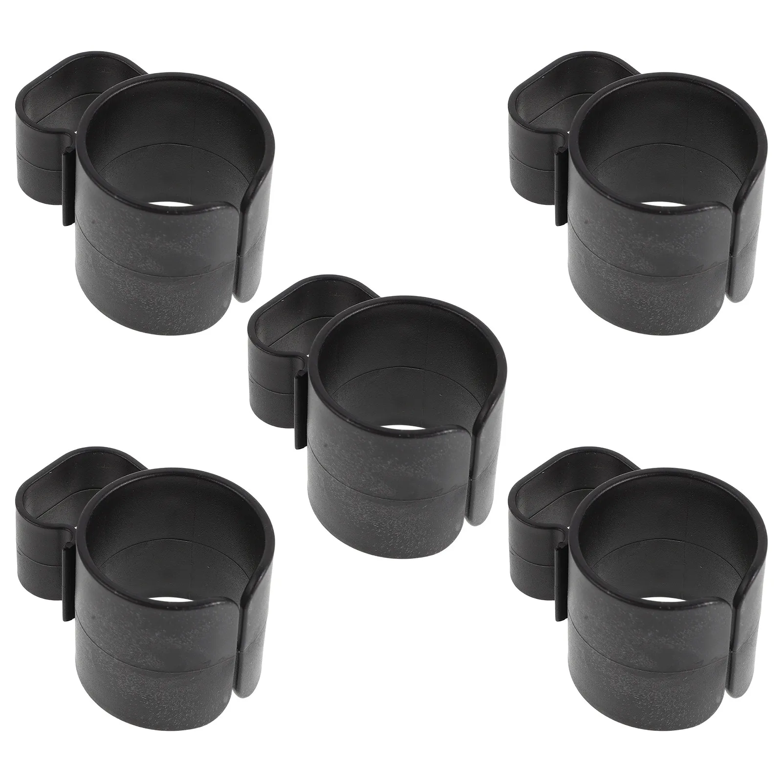 5 Pcs Cable Clamp Black Clips Plastic Mic Holder Clamps For Microphones Stand Attachment Secure Wire Management For Desk Stage