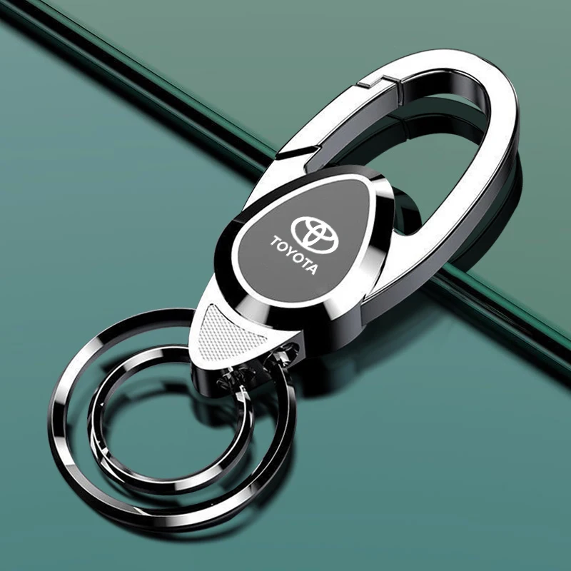 

1 шт. металлический автомобильный Стайлинг брелок с пряжкой брелок для ключей для Toyota Chr rav4 Yaris prius avensis Corolla Camry автоаксессуары
