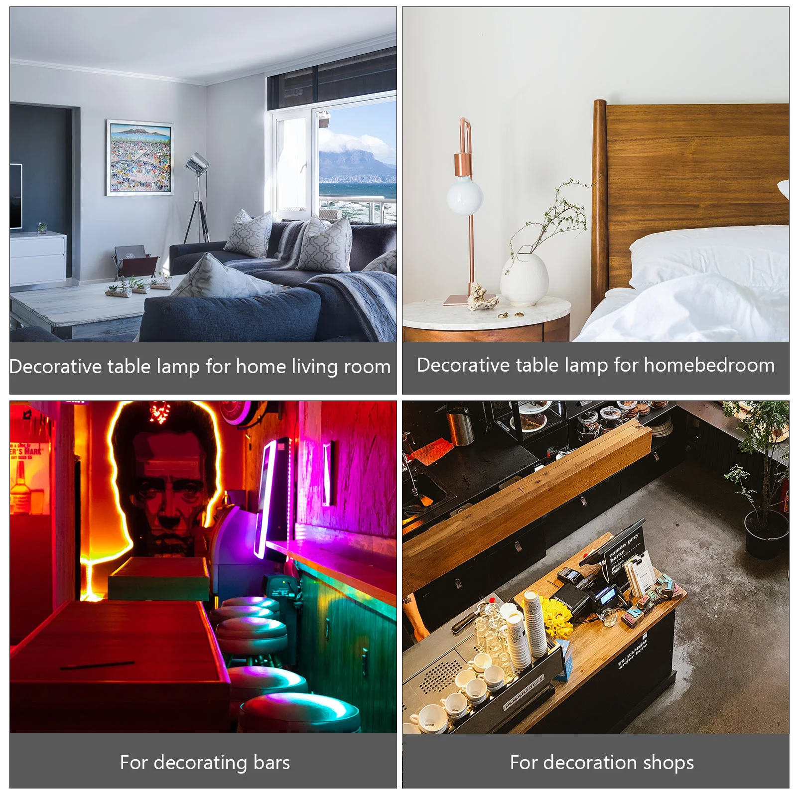 

LED Night Light Operated Candles Xmas Lamp Reading Retro Style Desk Bridge