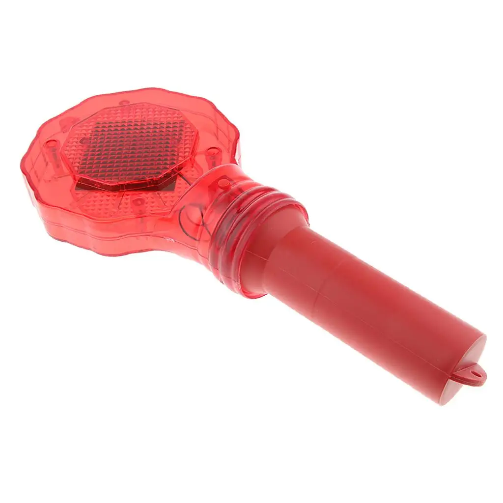 Red LED Stop Sign with Handle Battery Roadway Display Parking Flashing