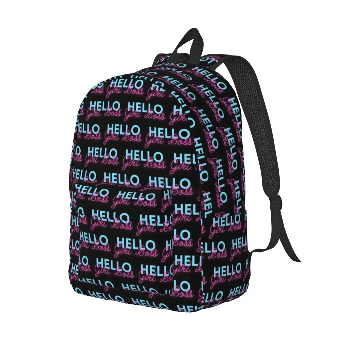 

Hello Girl Boss Backpack Daypack Large Capacity Kids BookBag School Bag Shoulder Bags for Men Women