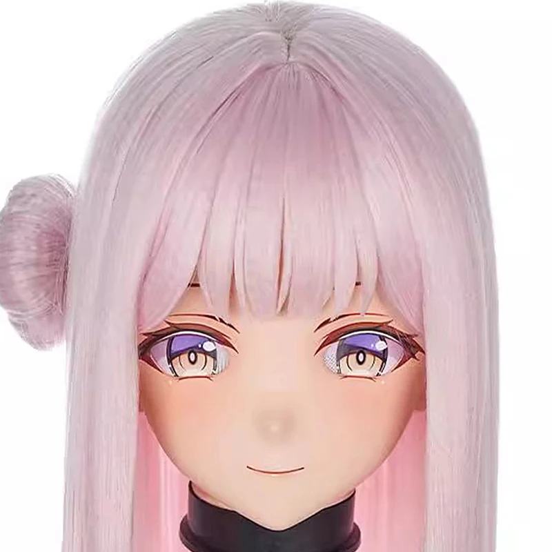 

(MEO234) Customize Handmade Full Head Lockable Crossdress Male to Female Japanese Cartoon Anime Game Character Kigurumi Mask