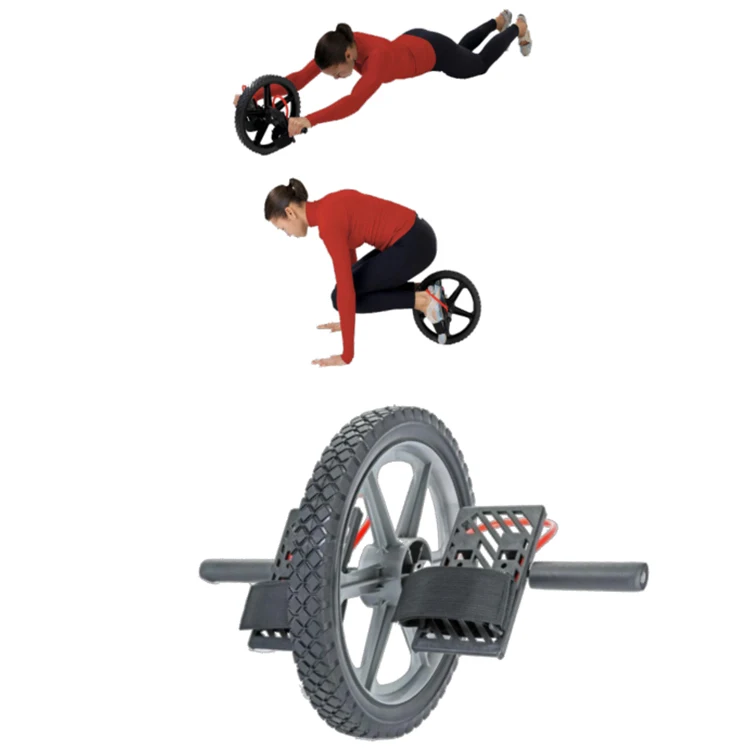 Equipo de entrenamiento abdominal y para pérdida de peso en el hogar con rueda AB de goma de 55x35x35cm