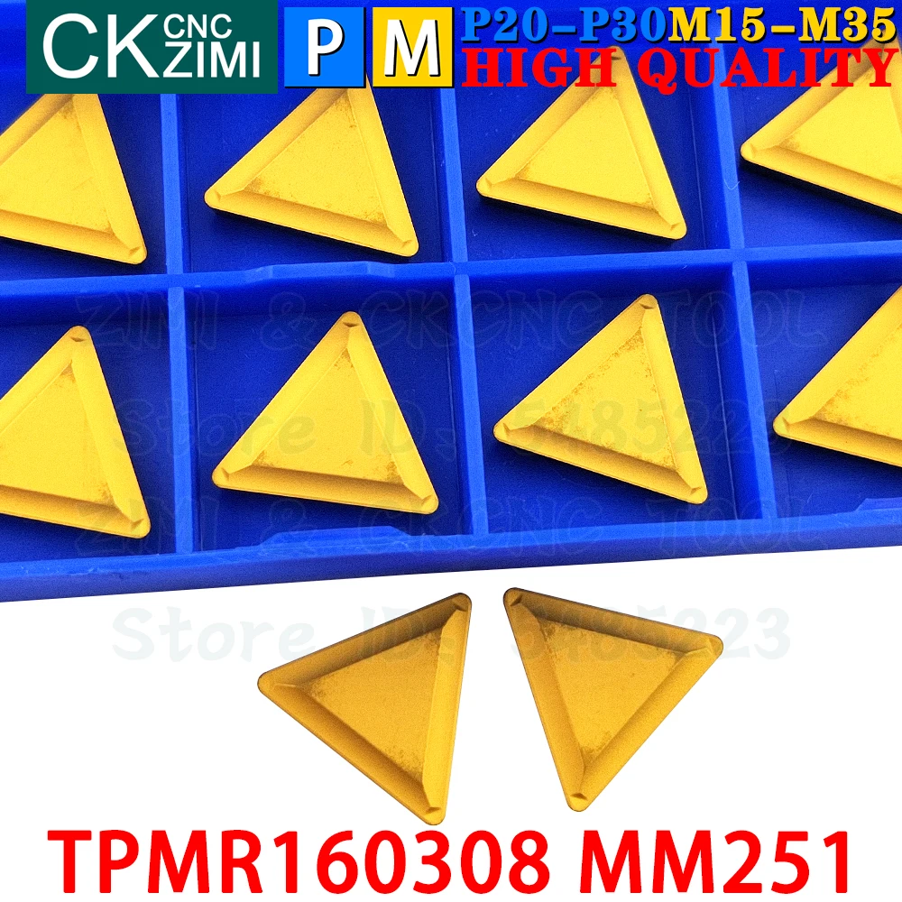 TPMR160308 MM251 TPMR 160308 MM251 Carbide Inserts Milling Inserts Tools TPKN CNC Indexable Cutting Turning Cutter Lathe Tools