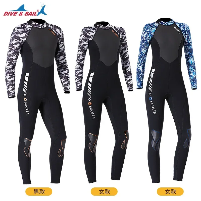 

Men 1.5mm Neoprene Wetsuit Women One-piece Warm Surfing Diving Suit Swimming Swimsuit Scuba Diving Snorkeling Equipment Wetsuit