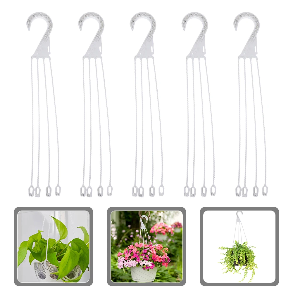 

10 Pcs Garden Hanging Basin Hook Flower Pot Holders for outside Flowerpot Bracket