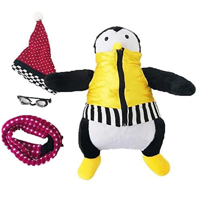 2sizes Penguin Hugsy Stuffed Plush, TV Penguin Joey\'s Friends HUGSY Plush Penguin Rachel Stuffed Doll Toy for Kids Easter Gift
