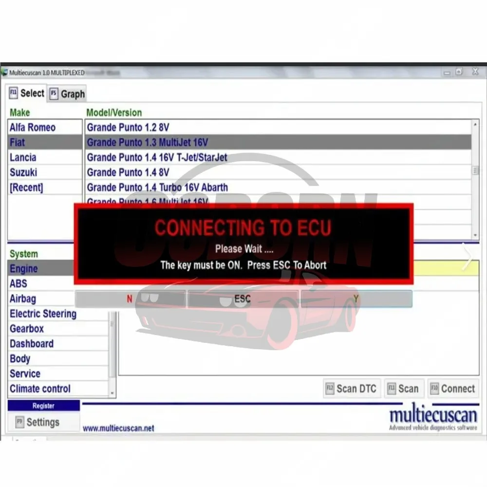 Multiecuscan V4.9 v4.8 v5.0 para Fiat Chrysler Dod/ge Jeep Su/zuki Software de escáner 4.9 funciona con herramientas elm327 obd2