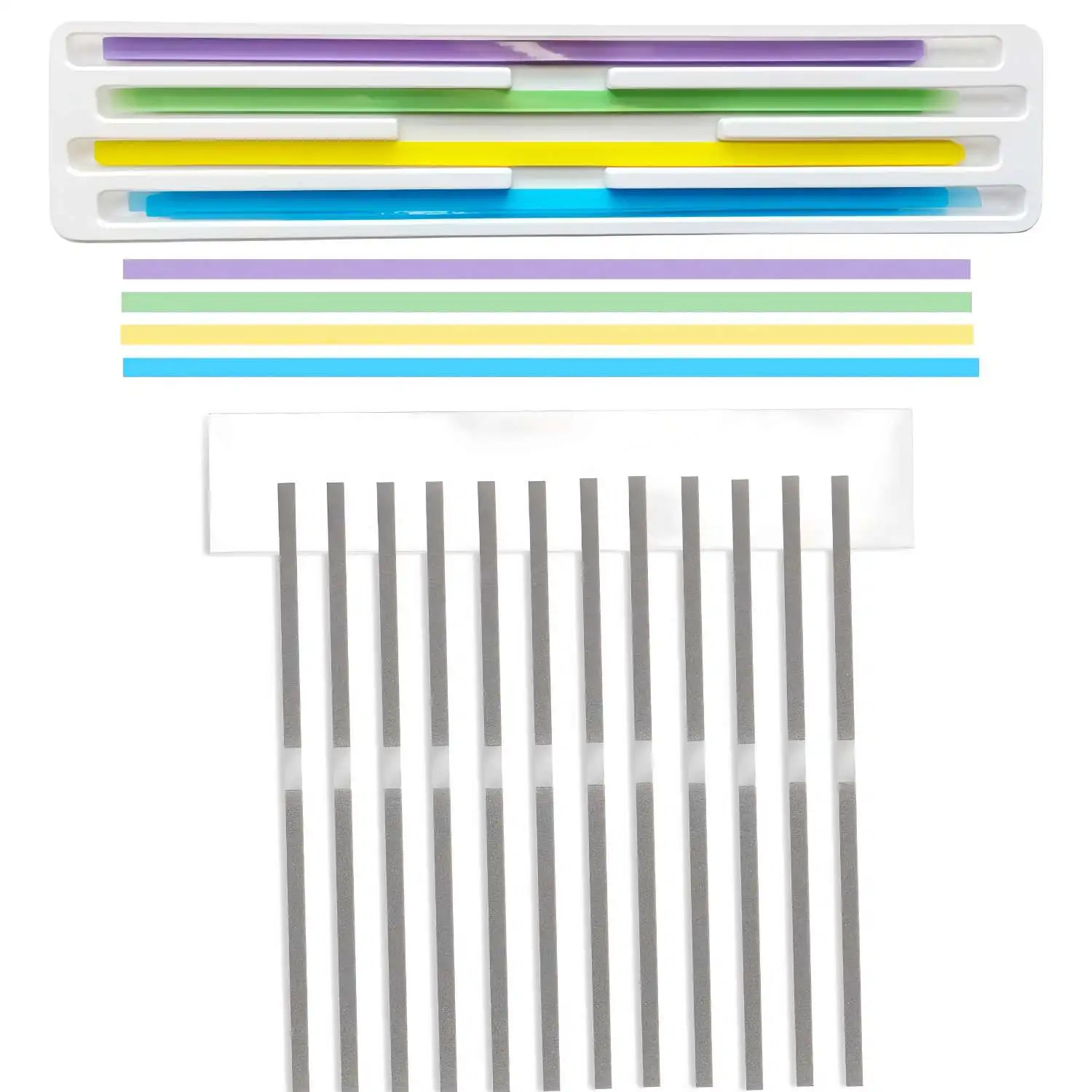 Dental Metal Polishing Stick Strips Sanding Surface Single Double Side, Resin Grinding Dental Polishing Strip Coarse Fine