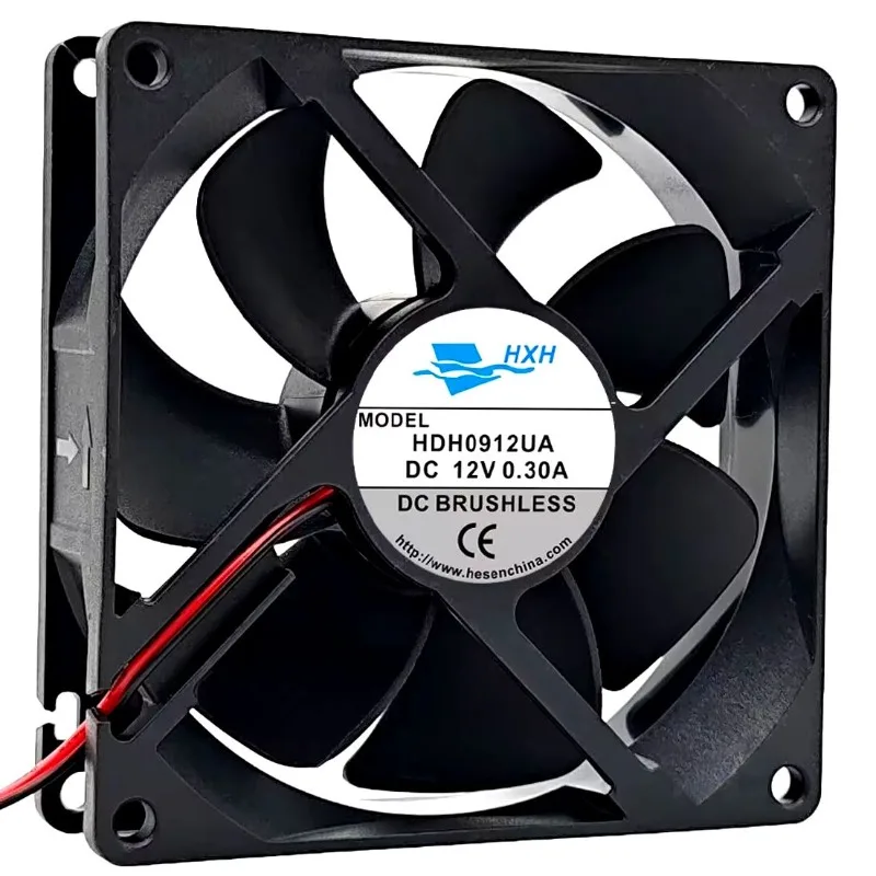 12V 0.30A 9CM Brushless Cooling Fan High Speed Quiet Operation Ventilation Fan for Switch Inverter Equipment Efficient Heat Diss