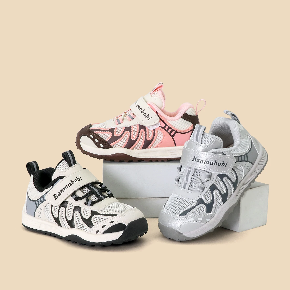 Summer Baby Unisex 1-6 Years Old Sneaker Shoes Lightweight Breathable Mesh Fabric High Quality School Shoes