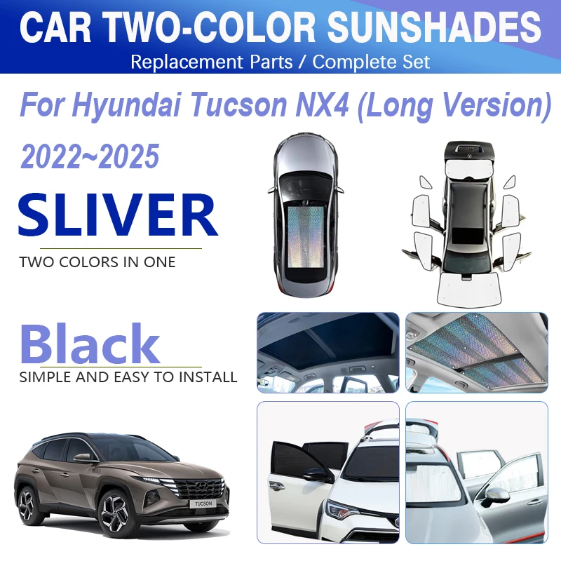 

For Hyundai Tucson NX4 LWB 2022 2023 2024 2025 Car Window Sunshade Pad Window Visors Shields Skylight Windshield Car Accessories