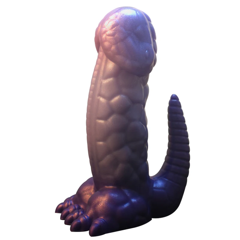 Liquid silicone Dildo Simulate the adult penis of a dinosaur silicone anal toys