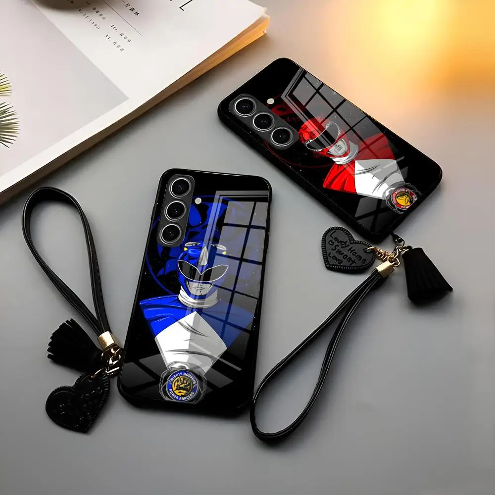 P-Power Rangers Phone Case For Samsung Galaxy S25 S24 S23 S22 S20 S21 Note20 Ultra Plus Fe Glass Cover
