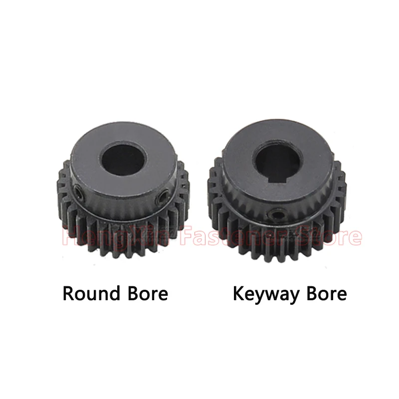 1pcs 18T-27T 1.25M Step Spur Gear 1.25 Mod 18/19/20/21/22/23/24/25/26/27 Teeth 45# Steel Motor Gear Cylindrical Gear Bore 4-17mm view 3