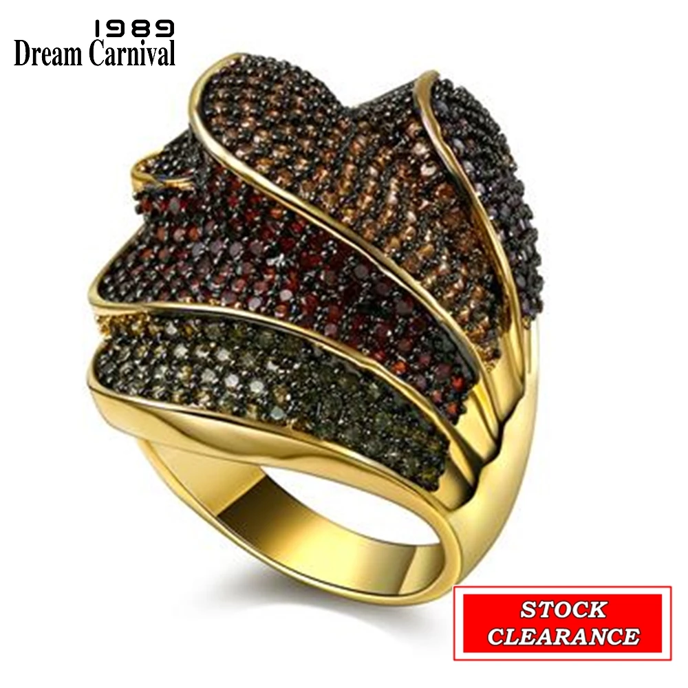 DreamCarnival1989 Bargaining Clearance Sales Gothic Women Rings Stock Fast Moving Limited Size Small Quantity Baroque Fashion