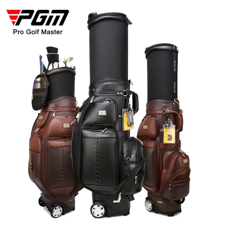 PGM Profession Golf Telescopic Standard Bag Tugball Bag Durable Hard Shell Multifunctional Ball Pack Microfiber Leather QB044