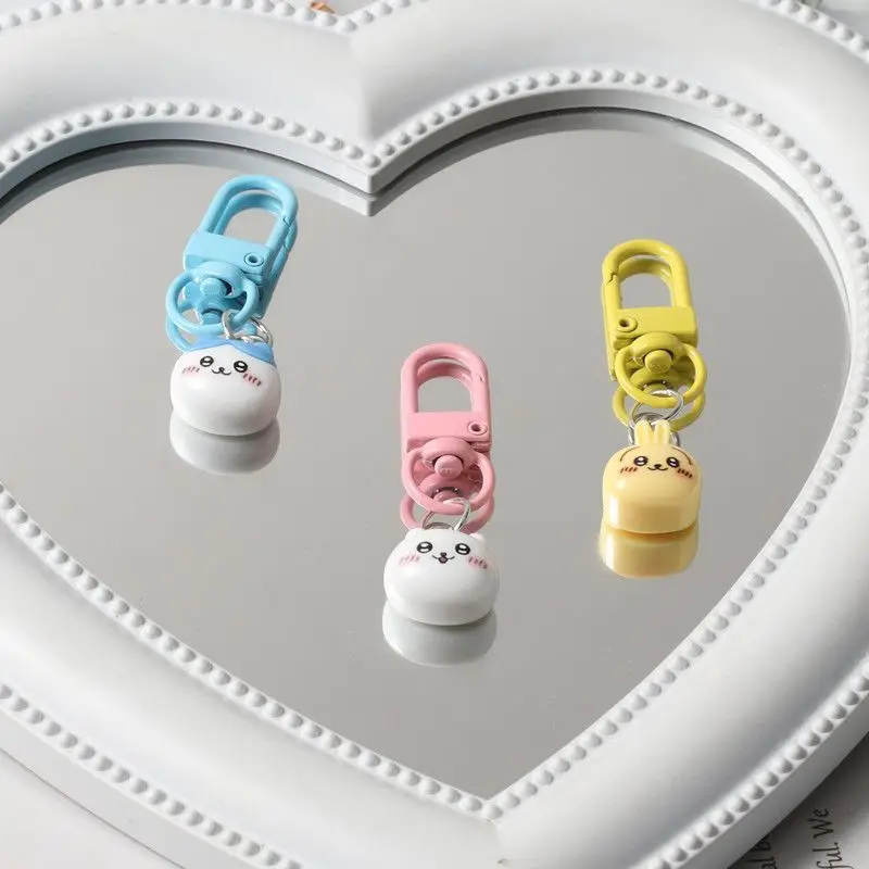 Kawaii Chiikawa Ji Yi Small Eight Usagi Keychain Cute Cartoon School Bag Pendant Small Gift for Student Cartoon Lovely Cute