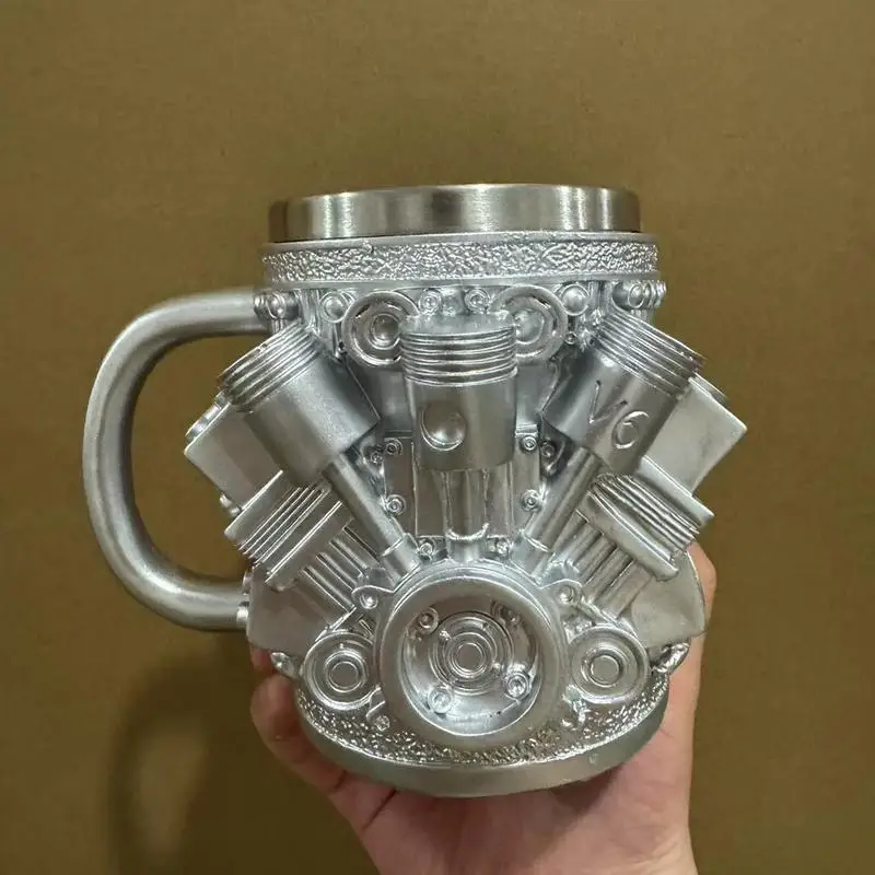 

Insulated Travel Mug Engine-Shaped Design Travel Mugs For Coffee Multifunctional Drinking Cup For Beer Tea Hot Chocolate Whiskey