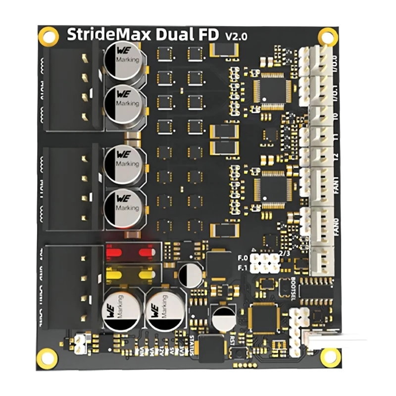 

Advanced Double Control Board Two TMC5160 and Car Fuses 60V StrideMaxMax Board for 3D Printing USB & CAN Support