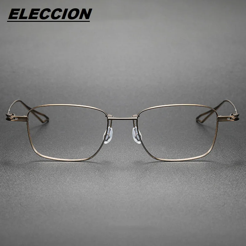 ELECCION Japanese Brand Designer Titanium Glasses Frame Men Optical Full Rim Eyeglasses Myopia Spectacles Frame ACT-TEN