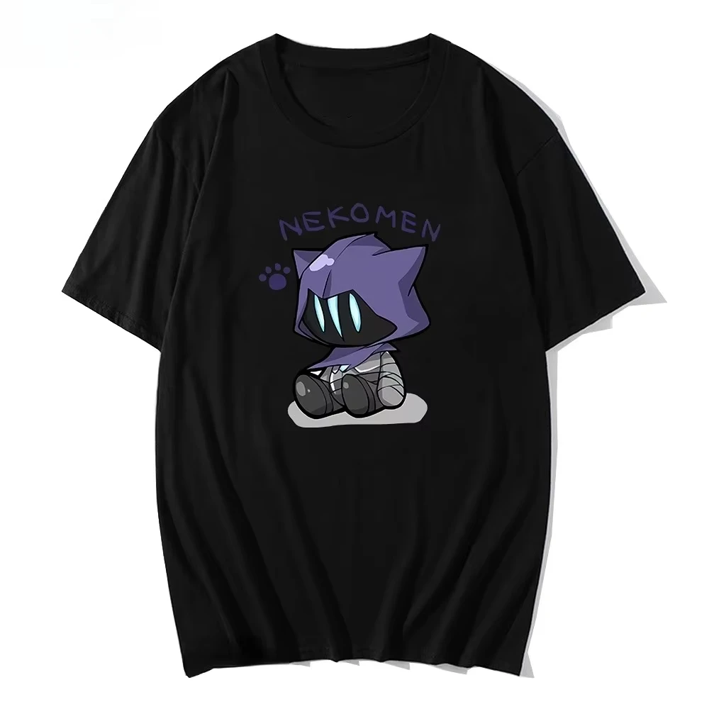 Kawaii Shirt Men Omen Cartoon T-Shirts Women Fashion Tops Boys Girls Game Printed Harajuku 2025 New Shirt-tee Unisex