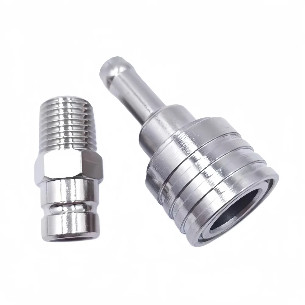 Boat Motor Adapter Fuel Connector For Boat Motor Repair Secure Reliable Connection Easy Installation Design Silver