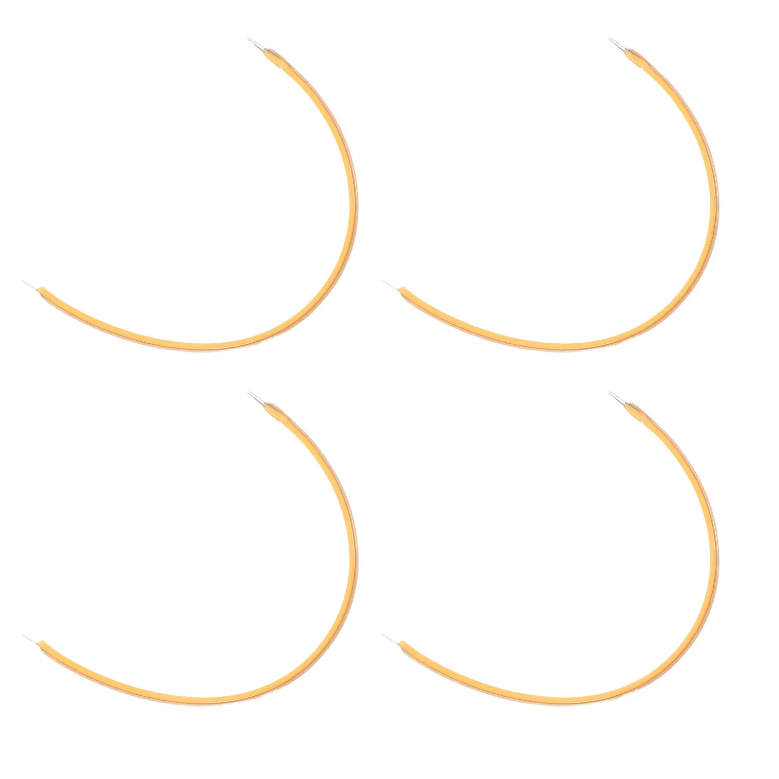 4Pcs Flexible LED Filament Wire Soft Filament Lamp Accessories Unique Same-End Terminals Easy Installation Repair LED Bulb Parts