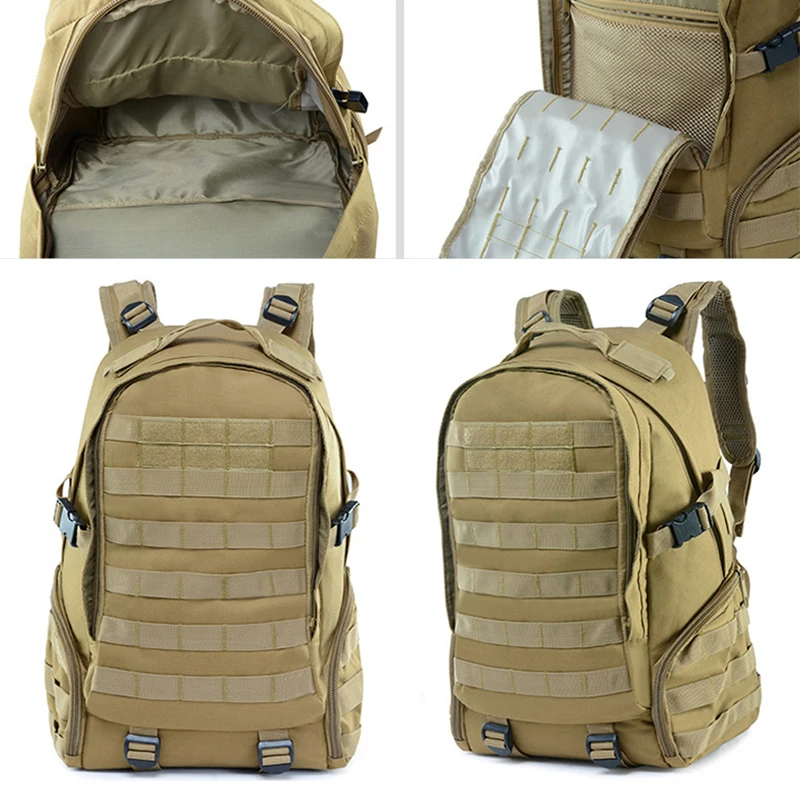 

Men Sport Shoulder Bag Large Capacity Hiking Travel Back Pack Waterproof Molle Camouflage Backpack