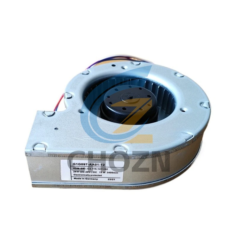 

G1G097-AA01-12 HEIDELBERG PRINTING MACHINE CD102 TRIANGULAR CANNON PAPER GUIDE FAN C2.115.1411