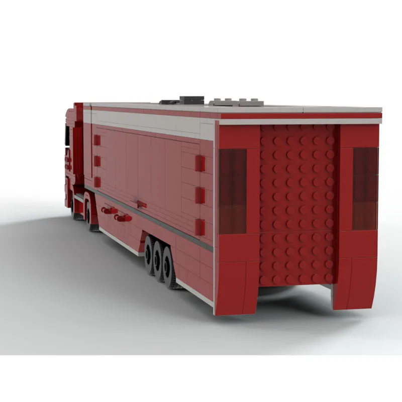 

MOC-129562 New City Racing Transport Truck Building Block Model, 1417 Parts, Birthday Building Toy for Boys and Children