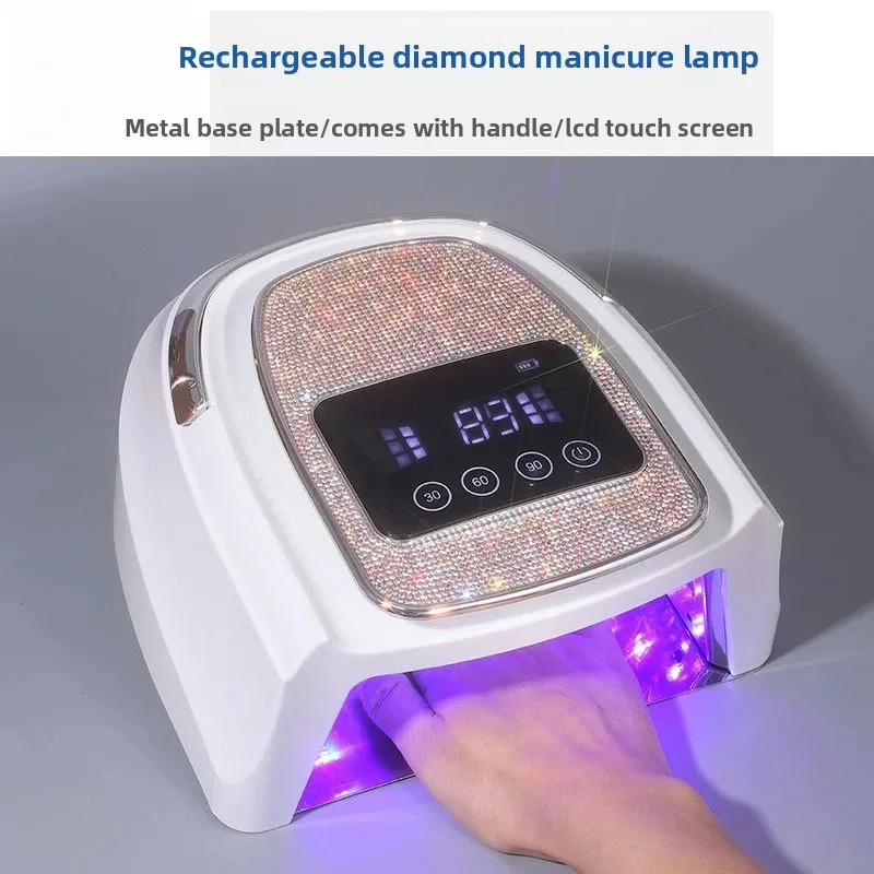 Wireless Portable UV LED Nail Dryer Built-in Reflective Liner Fast Curing Recharge Manicure Lamp For Salon Home