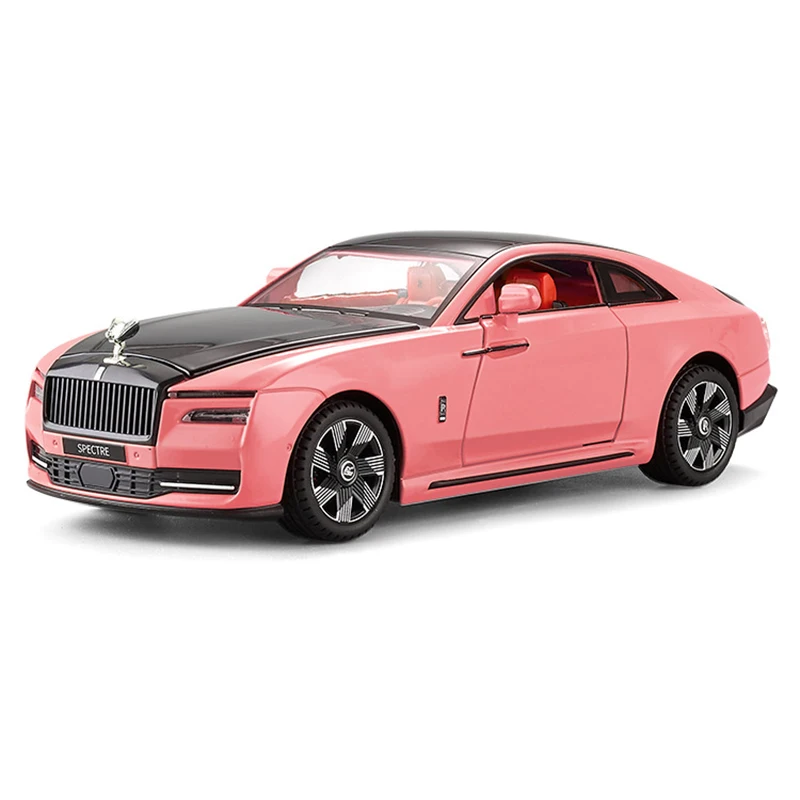 1:24 Rolls-Royce Spectre Legierung Modell auto Spielzeug Druckguss Metallguss Sound und Licht zurückziehen Autos pielzeug für Kinder Fahrzeug