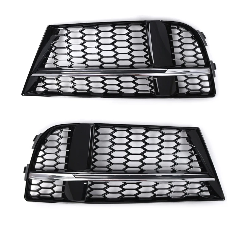 

1PC Left/Right Side Fog Lamp Grille Cover Replacement 8V3807681AE Front Lower Bumper Fog Light Grille for Sedan/Convertible