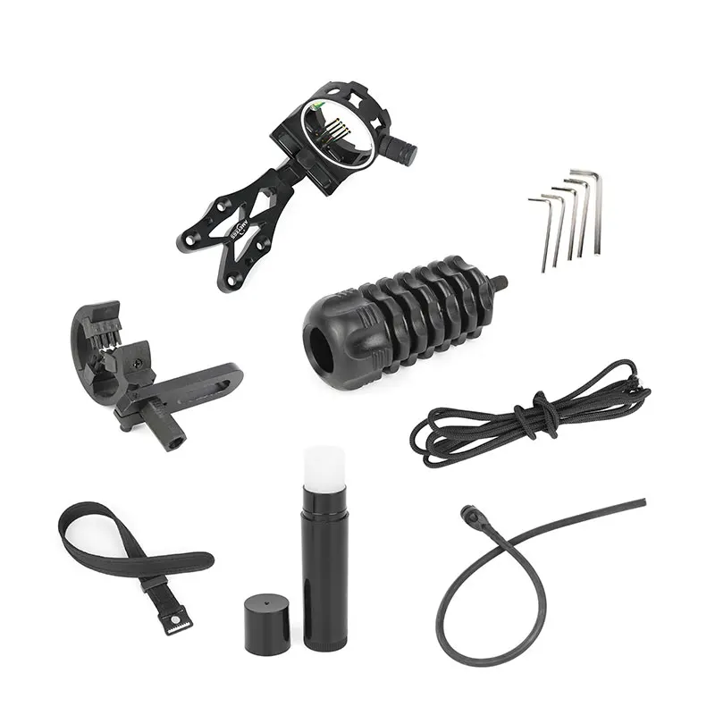 

Подставка для стрелы для стрельбы из лука, прицел для лука с ЧПУ, резиновый амортизирующий прицел, правый для блочного лука, уличная охотничья стрельба, нацеливание