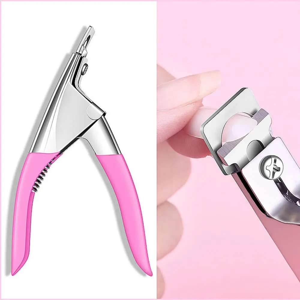 Coupe-ongles en acier inoxydable, 1 pièce, en acrylique, ciseaux à ongles, pince à cuticules, outils de coupe pour le soin des ongles