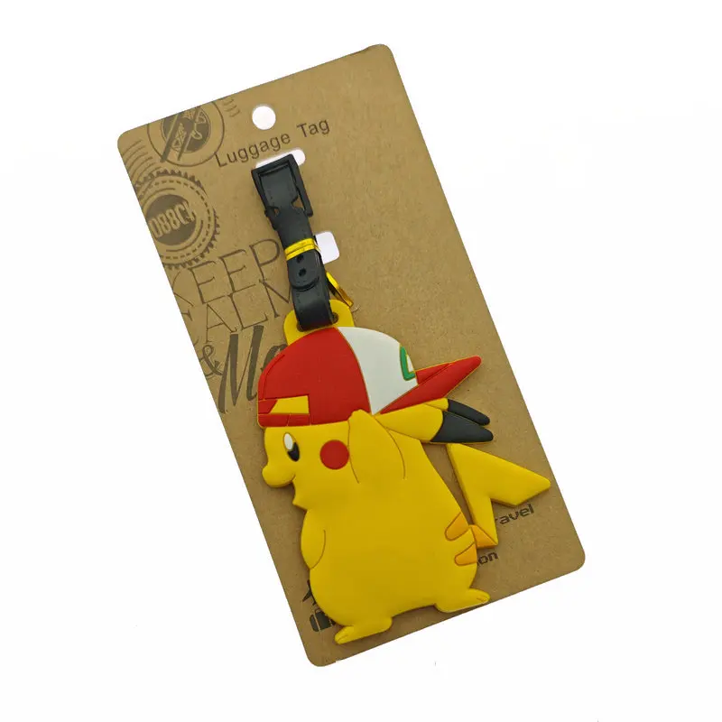 Cute and magical Pikachu Pok é mon Pok é Ball boarding luggage tag luggage recognition backpack small tag view 4