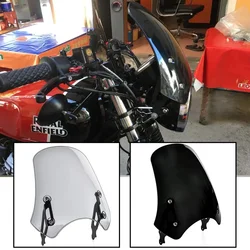 For Royal Enfield 350 500 Interceptor 650 Windscreen Motorcycle Accessories Windshield Wind Deflector Fairing Protector Screen