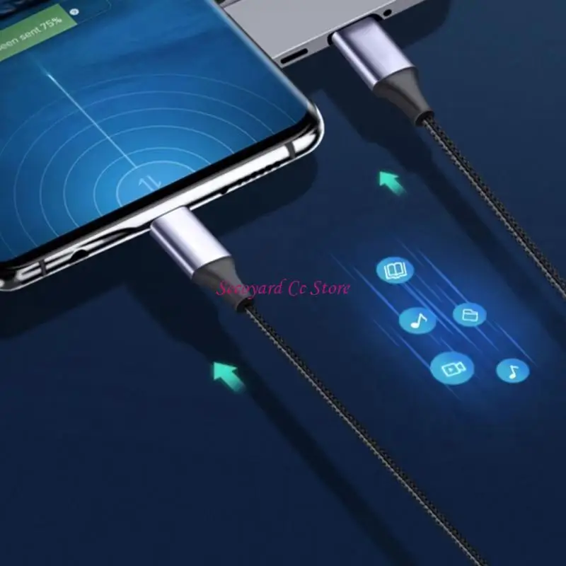 N3UC 480Mbps USB C To Type C Cable 100W Fast Charging Charging Cord 25cm