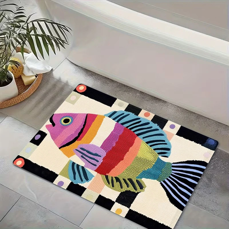 Western‑Style Entry Mat Galloping Horses with Tribal Geometric Border Floor Rug Vintage Wilderness Decor Carpet for Front Door