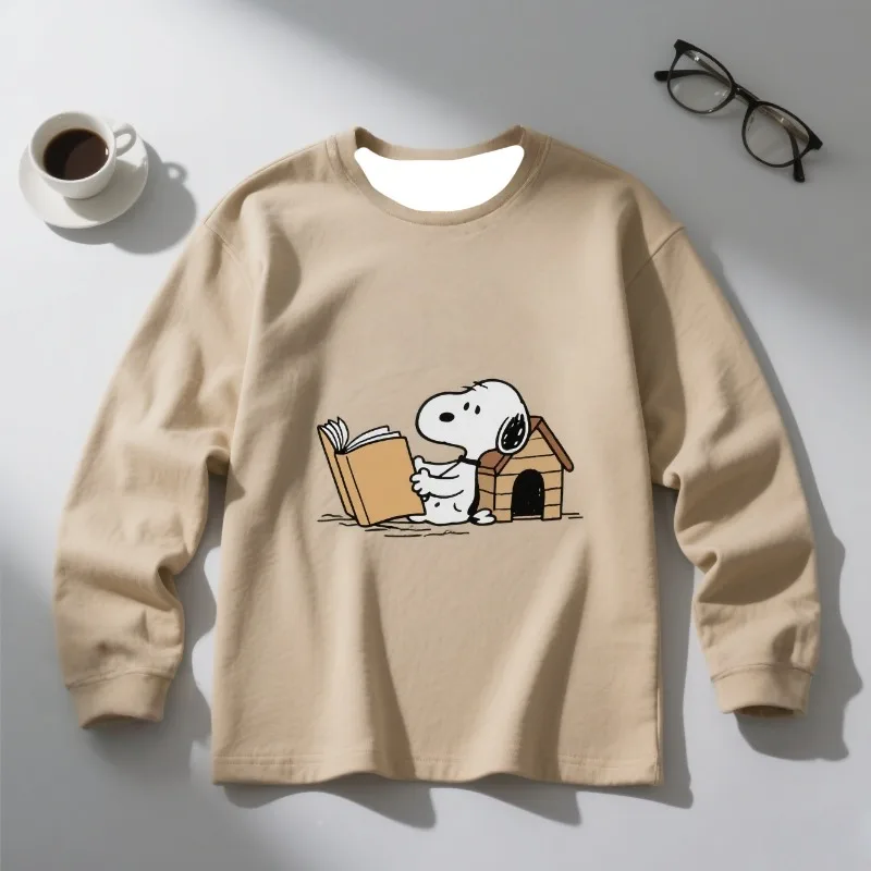 

Самые продаваемые футболки MOTO-Adult с длинными рукавами и разнообразными принтами Snoopy