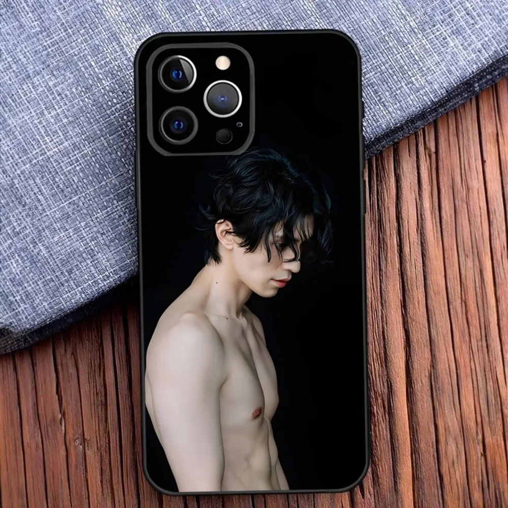 L-Lee Dong Wook Phone Case For iPhone 16,15,14,13,12,11,Pro,X,XS,Max,XR,Plus,Mini Soft Black Cover