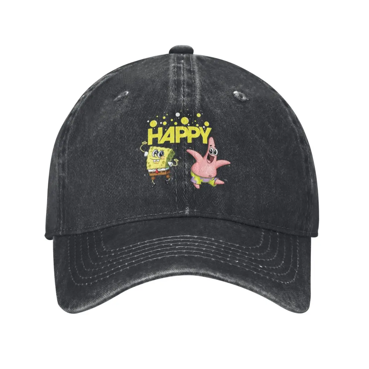 Spongebobs Baseball Cap Happy Dancing Outdoor Gym y2k Funny Hip Hop Dad Hats Couple Women Casual Sunshade Snapback Cap