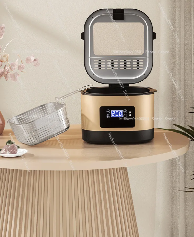 

Фритюрница AS-168 из нержавеющей стали с отсоединяемой внутренней чашей для картофеля фри и курицы, с контролем температуры