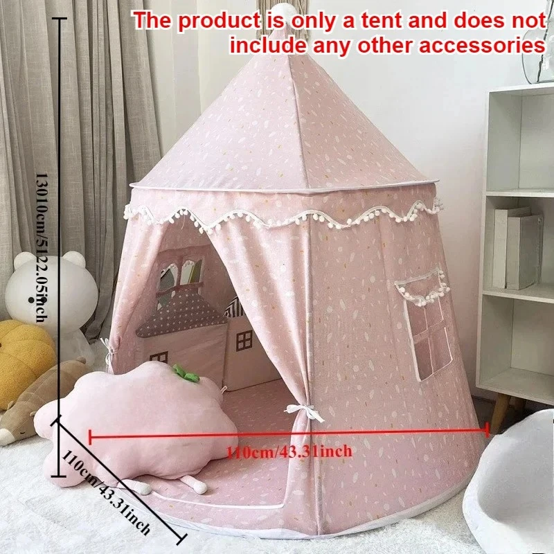 

2026 NEW Solid Color Dreamy Mosquito Net Drafty Bed Canopy Privacy Space Sleeping Indoor Tents for Room Decoration 110x110x130cm